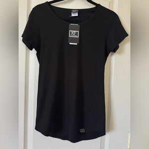 Extra small KF Clothing Black Shirt with Horse Bit Embroidery New with Tags